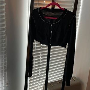 Allsaints long sleeve cotton shrug sweater